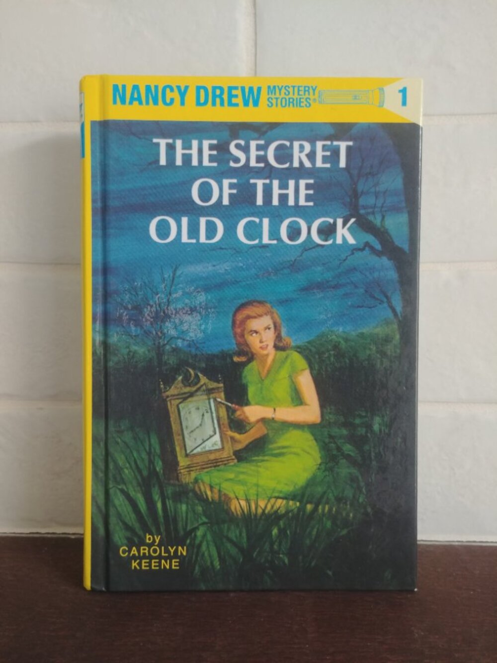 4/$20 Nancy Drew Carolyn Keene The Secret of the Old Clock yellow hardcover #1